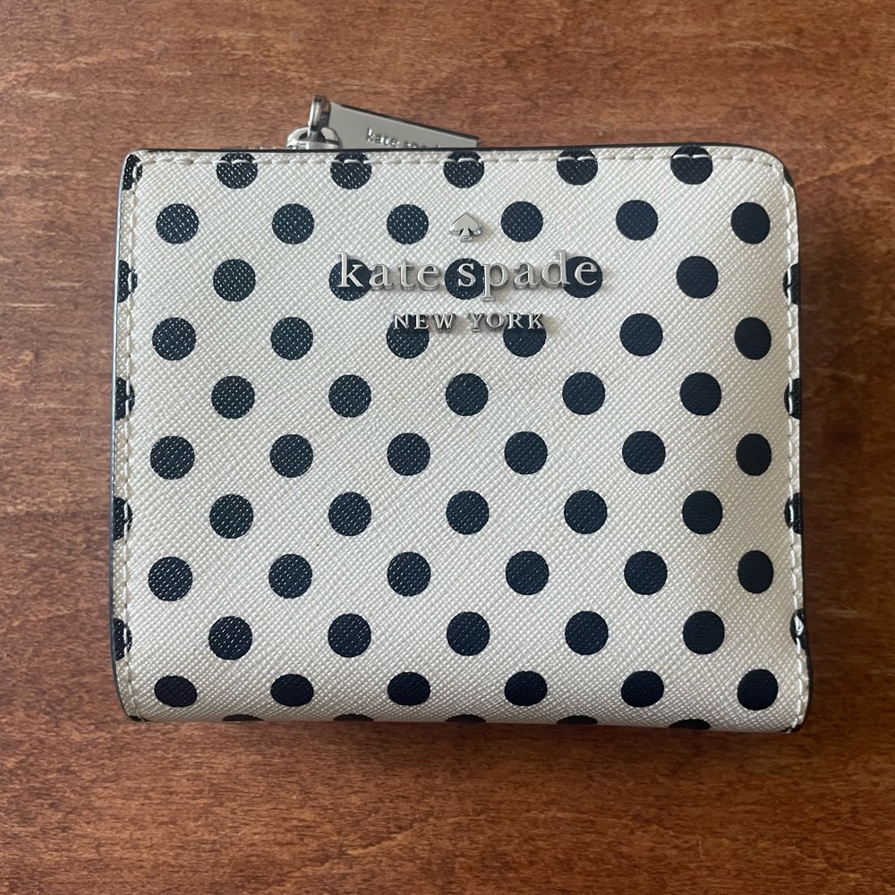Kate Spade polka dot wallet